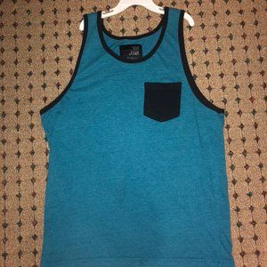Blue Crown Tank Top Small Blue/Black